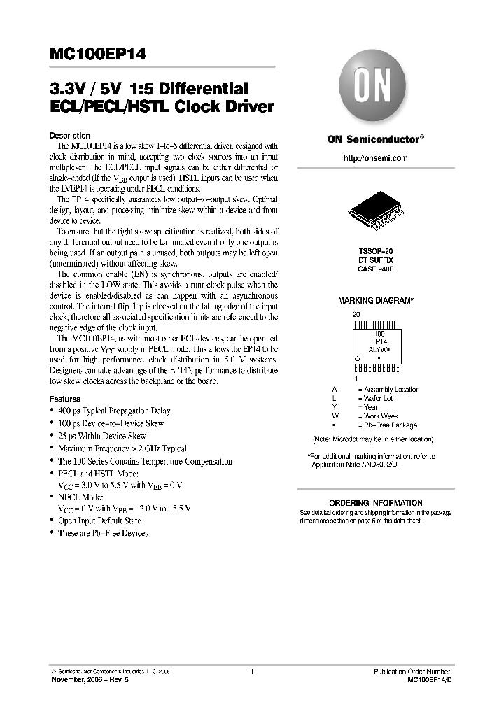 MC100EP1406_750495.PDF Datasheet