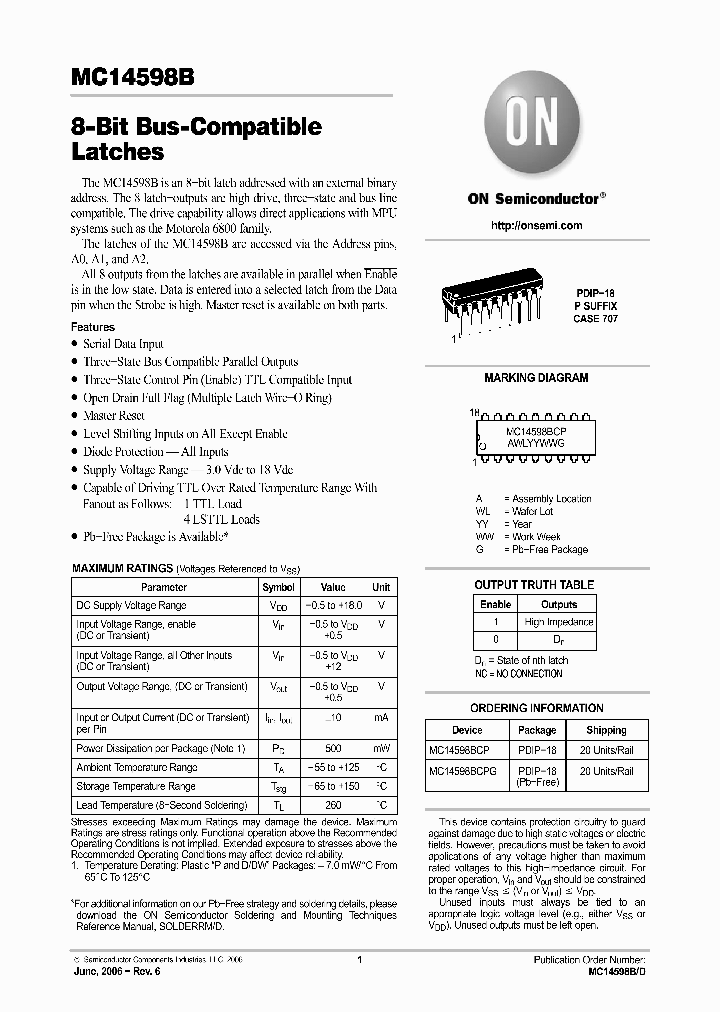 MC14598BCP_754181.PDF Datasheet