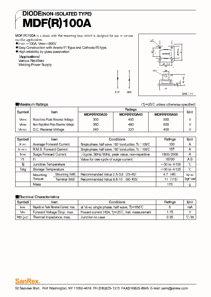 MDF100A30_933094.PDF Datasheet