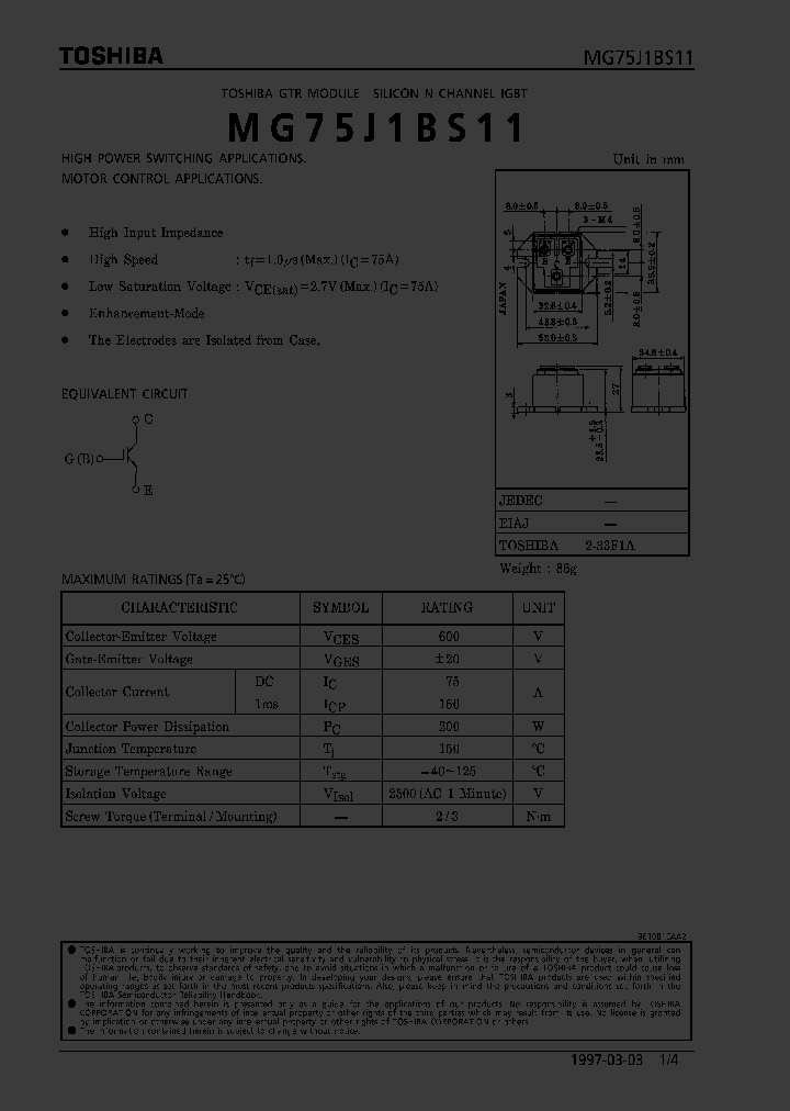 MG75J1BS11_875051.PDF Datasheet