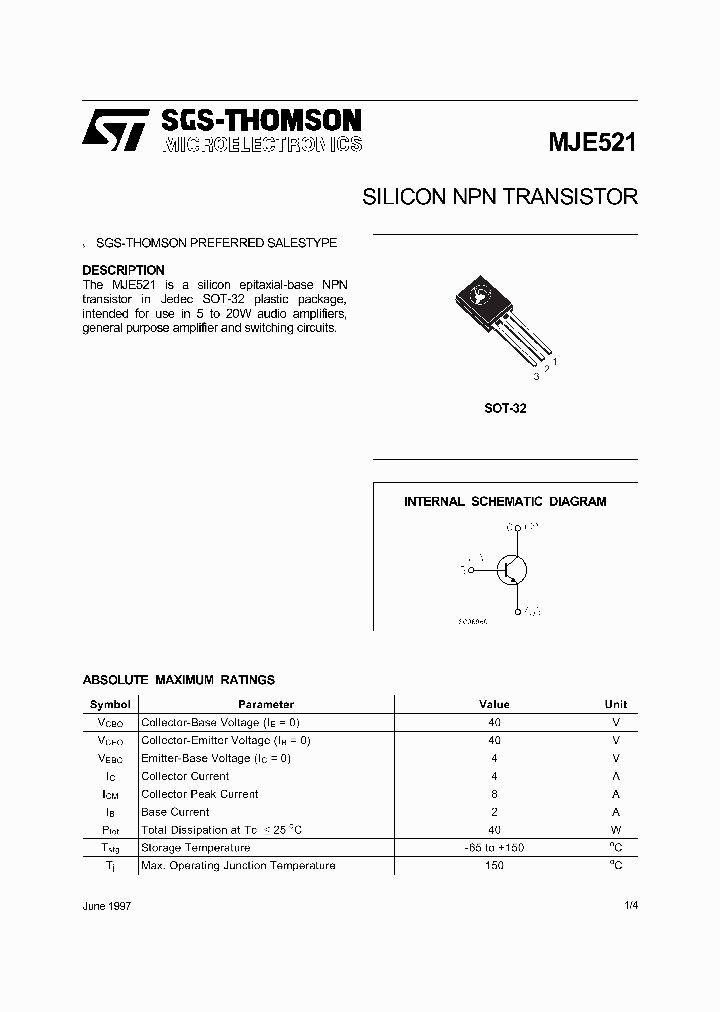 MJE521_802291.PDF Datasheet