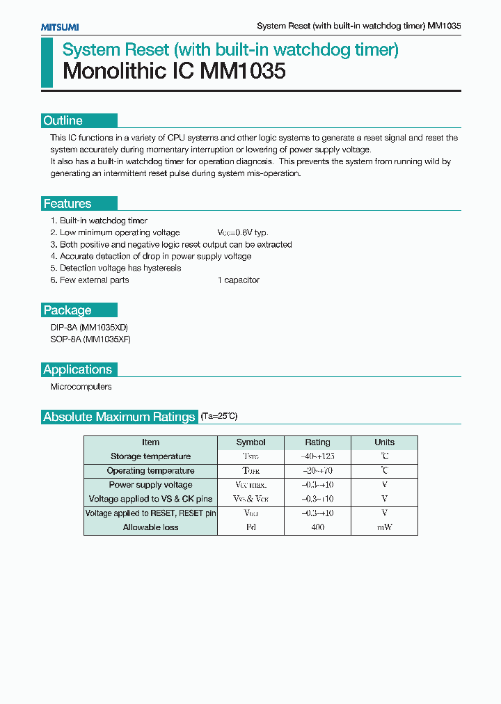 MM1035XD_684495.PDF Datasheet