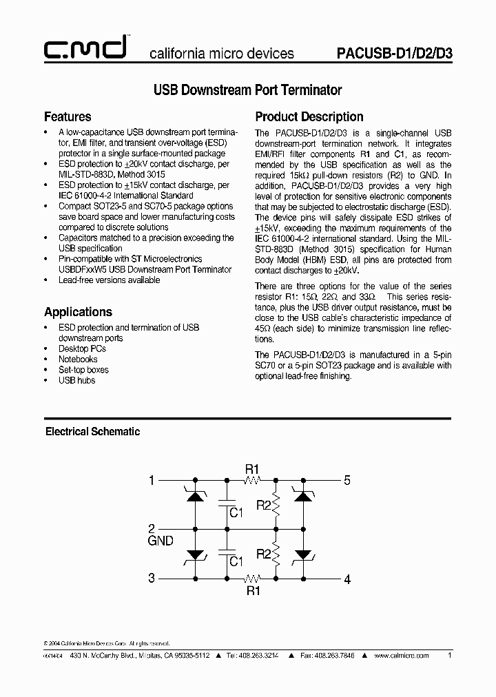 PACUSB-D1_807005.PDF Datasheet