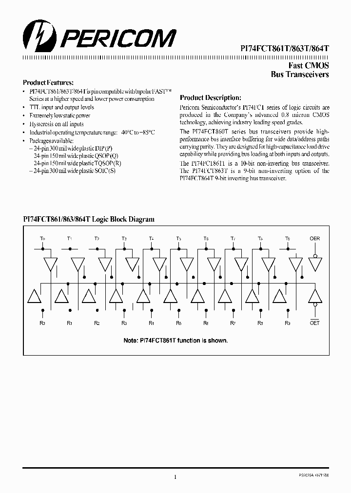 PI74FCT864T_864302.PDF Datasheet