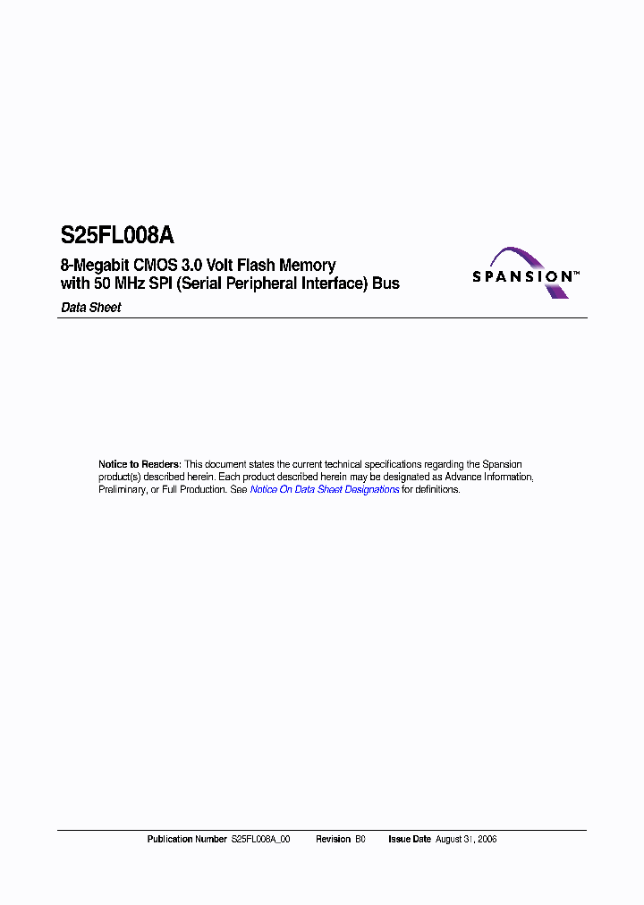 S25FL008A_670173.PDF Datasheet