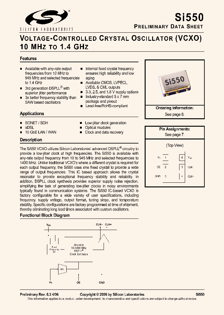 SI550_875455.PDF Datasheet