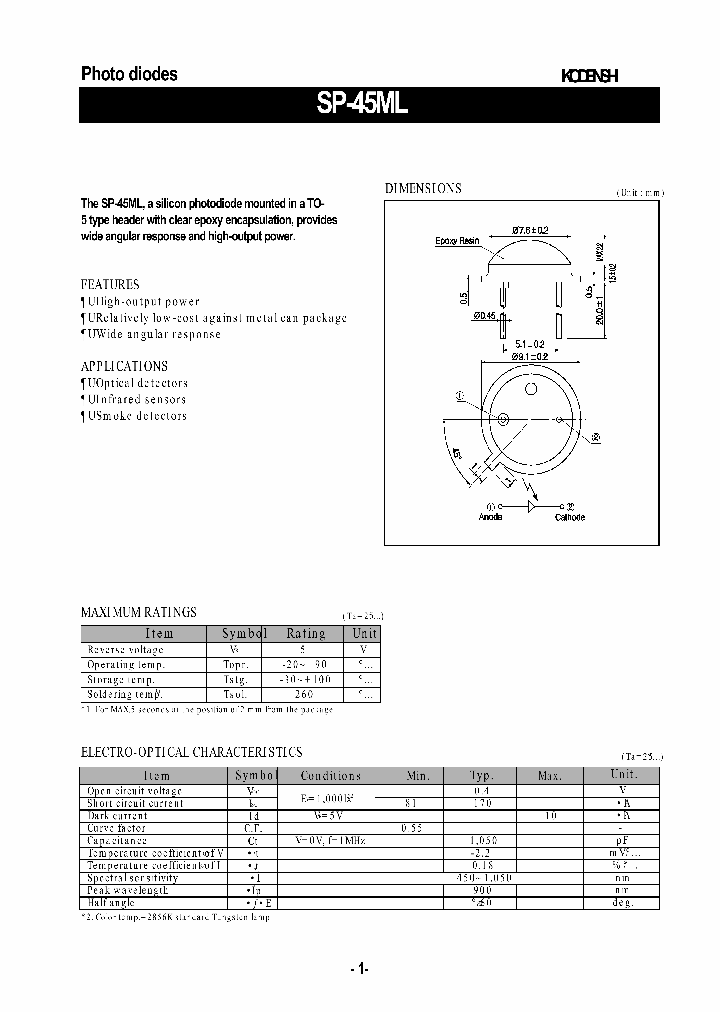 SP-45ML_867401.PDF Datasheet