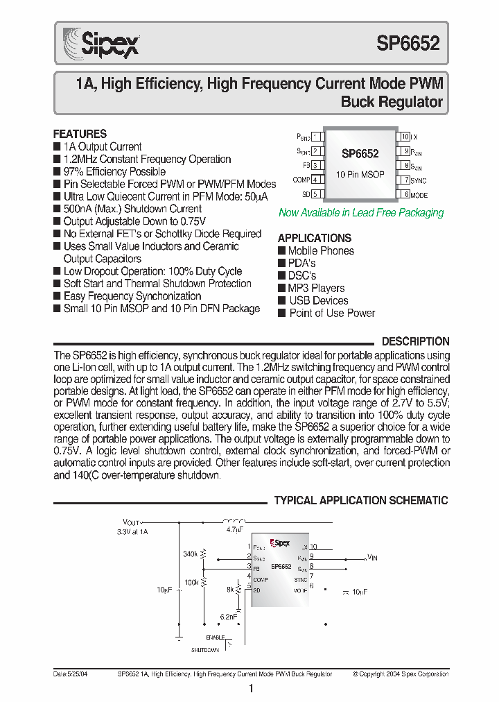 SP6652_1018409.PDF Datasheet