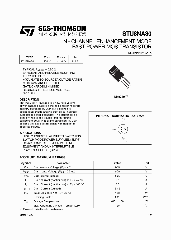 STU8NA80_958145.PDF Datasheet