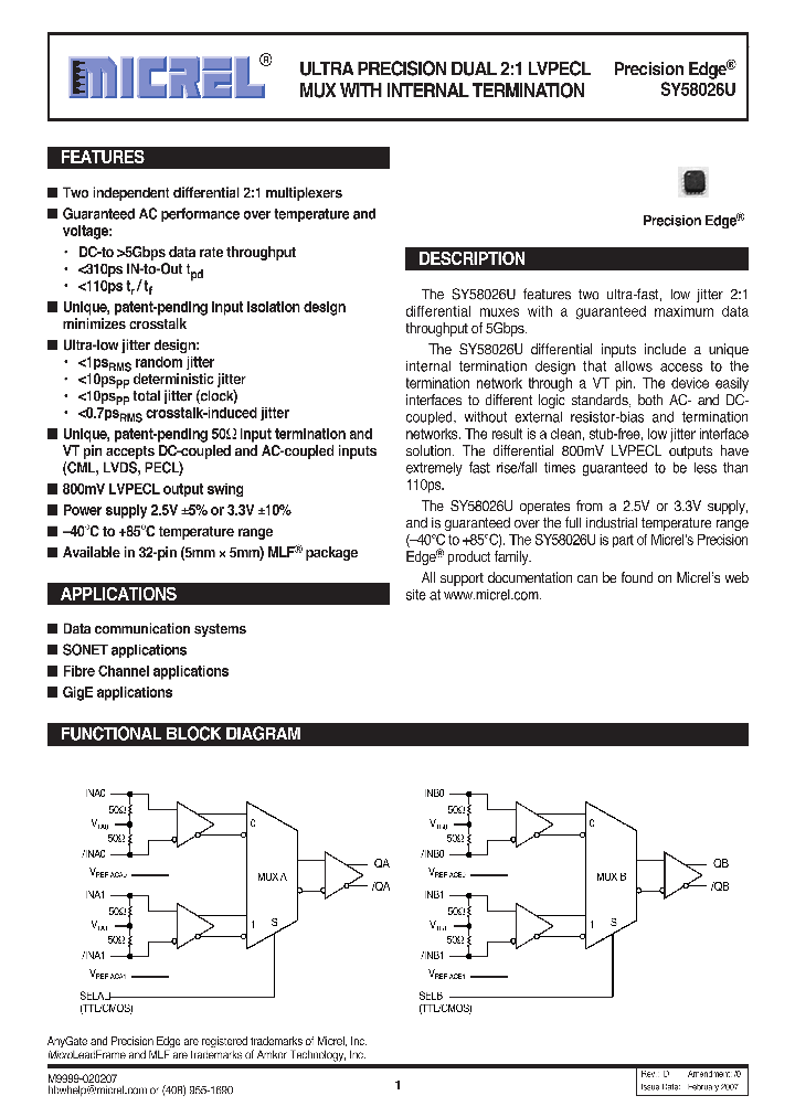 SY58026UMG_1115220.PDF Datasheet