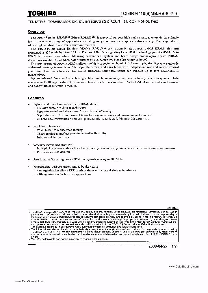 TC59RM718MB_917346.PDF Datasheet