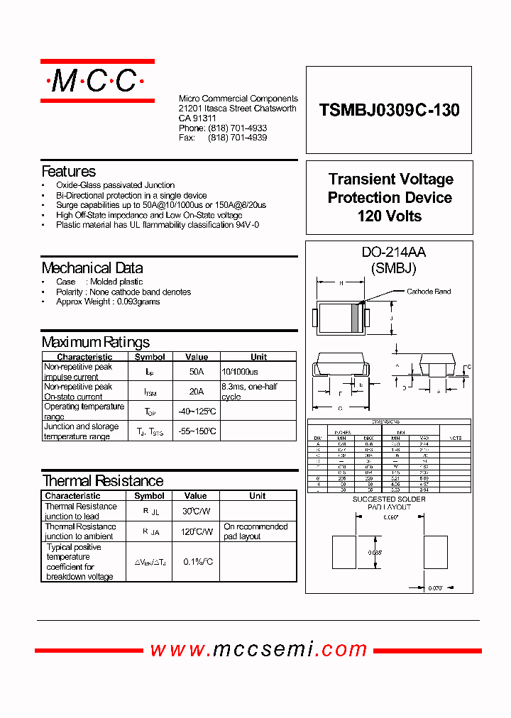TSMBJ0309C-130_826438.PDF Datasheet