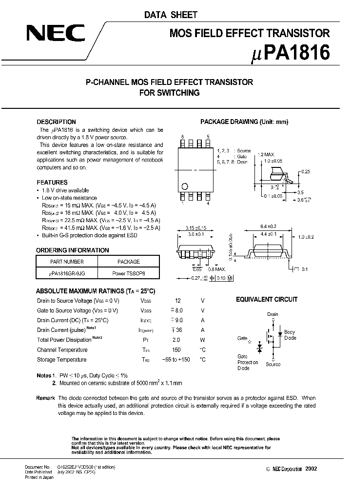 UPA1816_1013473.PDF Datasheet