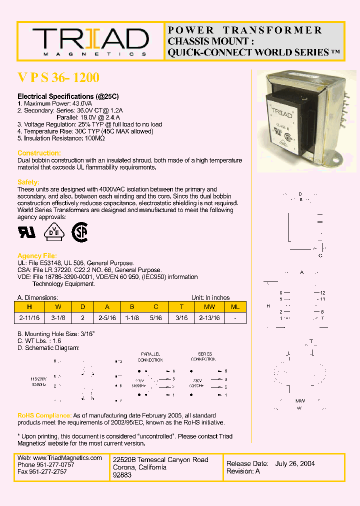 VPS36-1200_1016068.PDF Datasheet