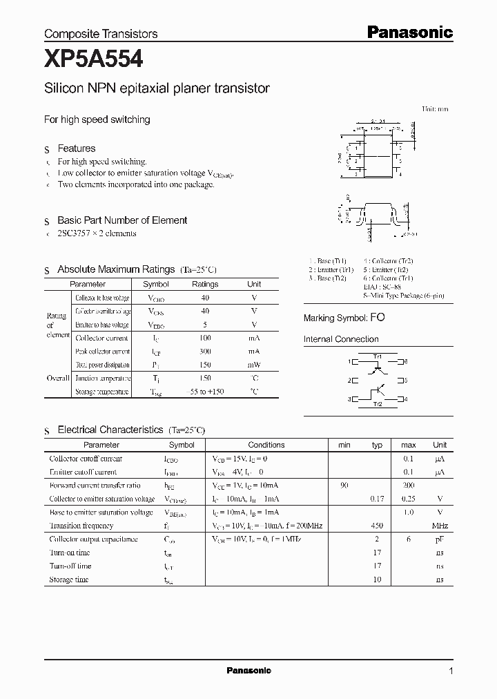 XP5A554_1012396.PDF Datasheet