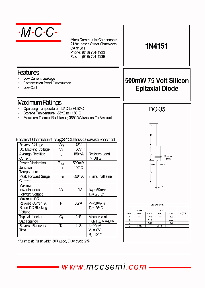 1N4151_1191754.PDF Datasheet