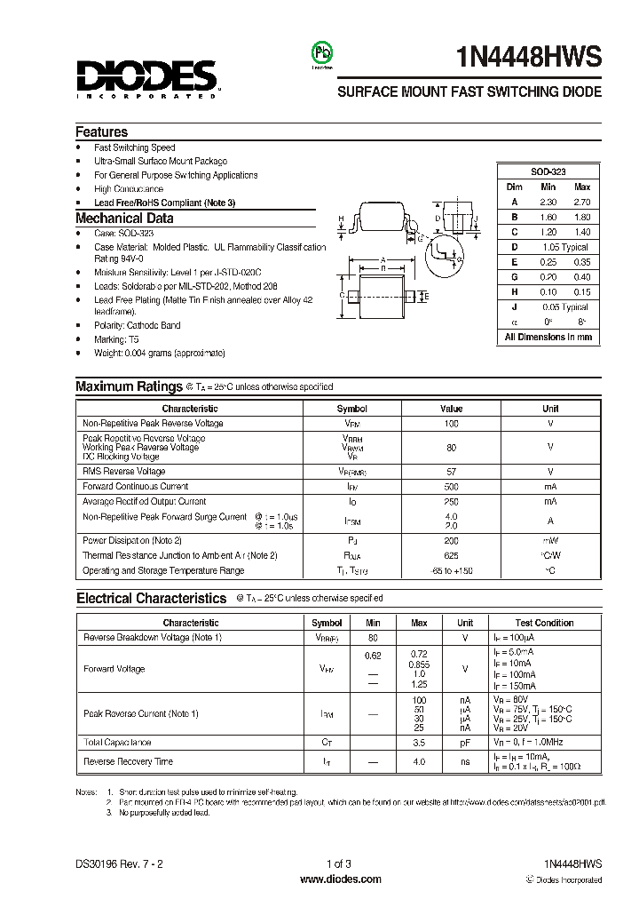 1N4448HWS1_1191788.PDF Datasheet