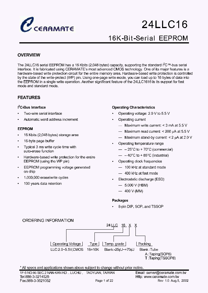 24LLC16T_1193176.PDF Datasheet