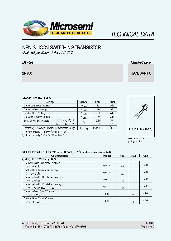 2N708_1122928.PDF Datasheet