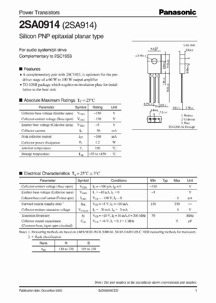 2SA914_1194979.PDF Datasheet