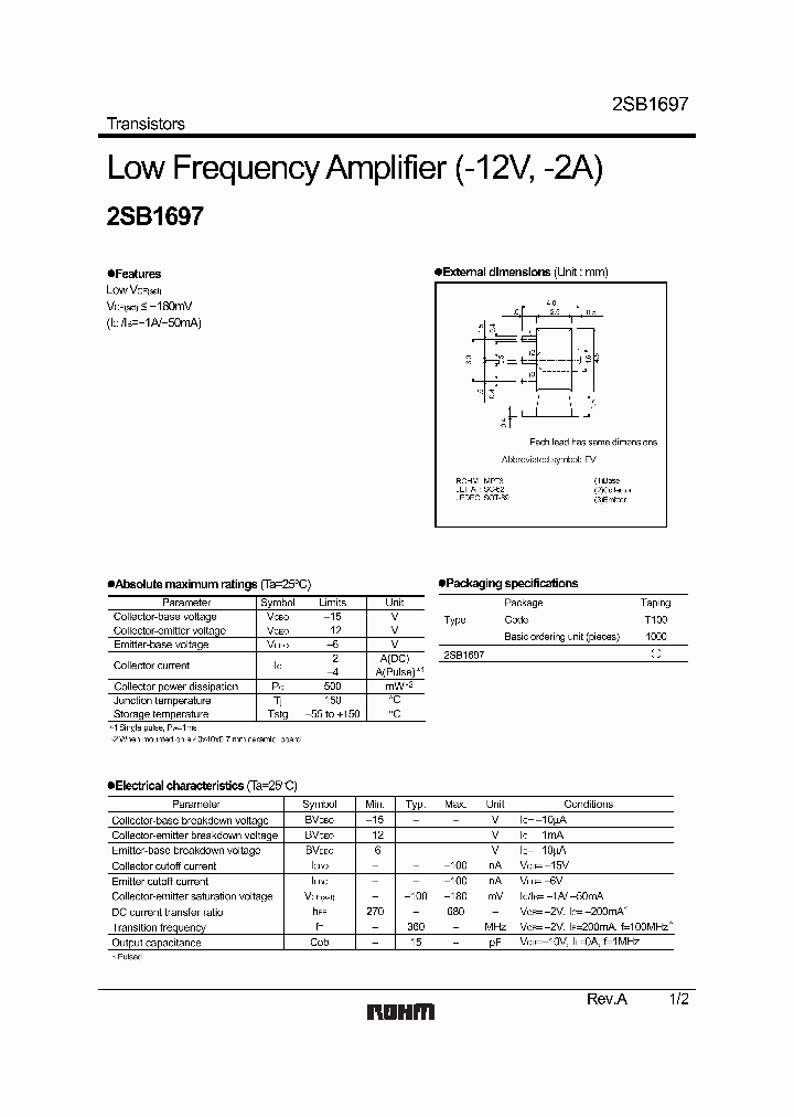 2SB1697_1195190.PDF Datasheet