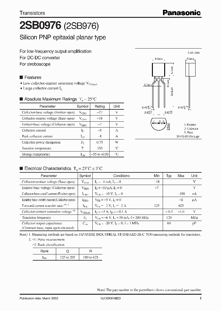 2SB976_1195342.PDF Datasheet