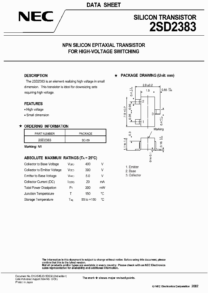 2SD2383_1197167.PDF Datasheet