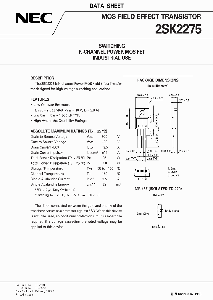 2SK2275_1198148.PDF Datasheet