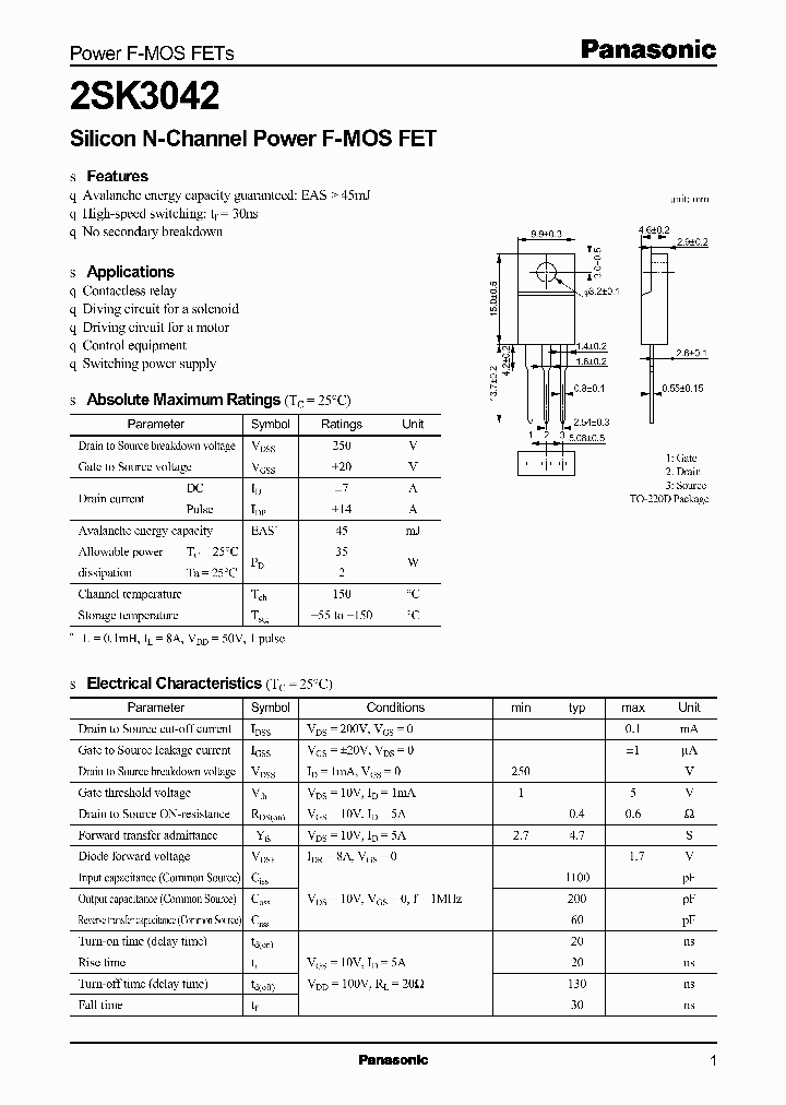 2SK3042_1198490.PDF Datasheet