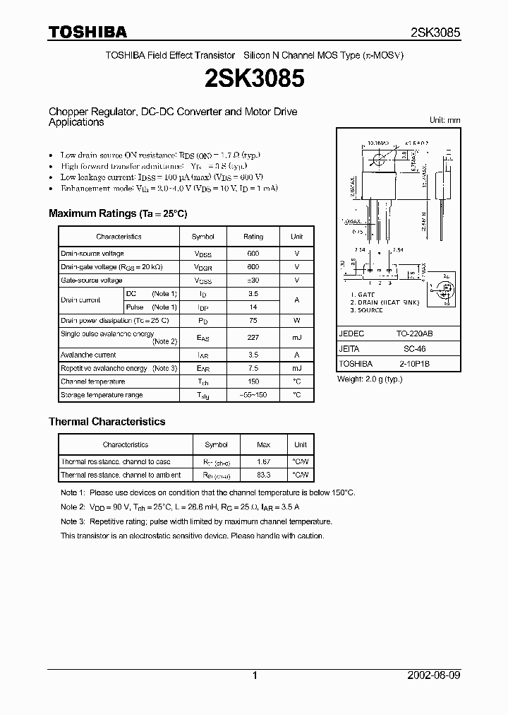 2SK3085_1198523.PDF Datasheet