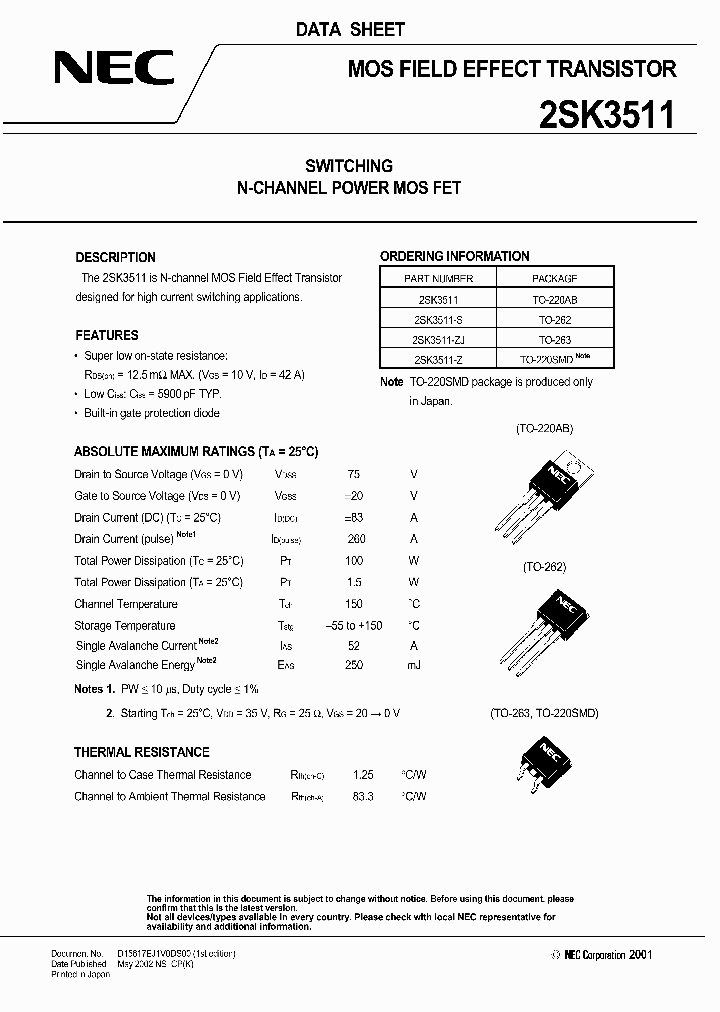 2SK3511_1127612.PDF Datasheet