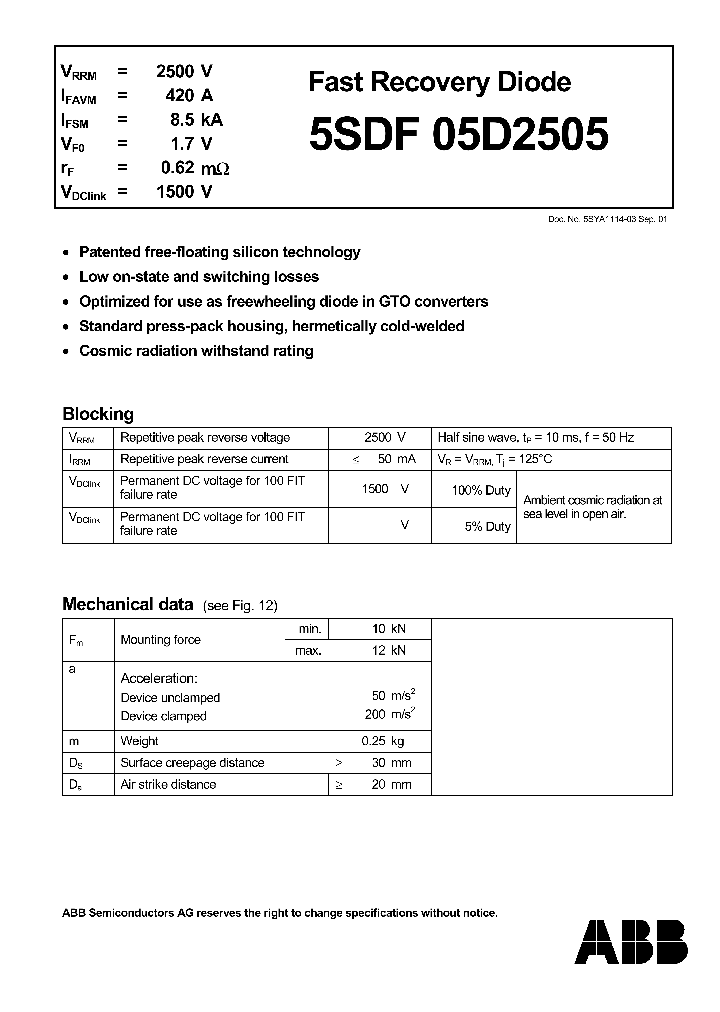 5SDF05D2505_1200786.PDF Datasheet