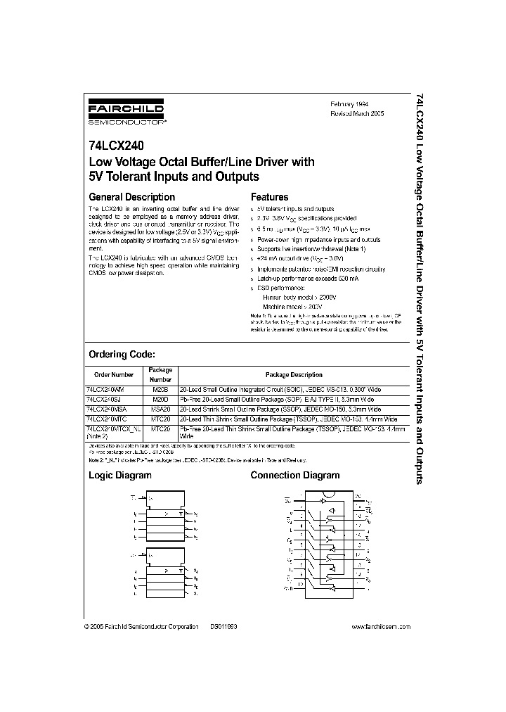 74LCX240WMX_1202500.PDF Datasheet
