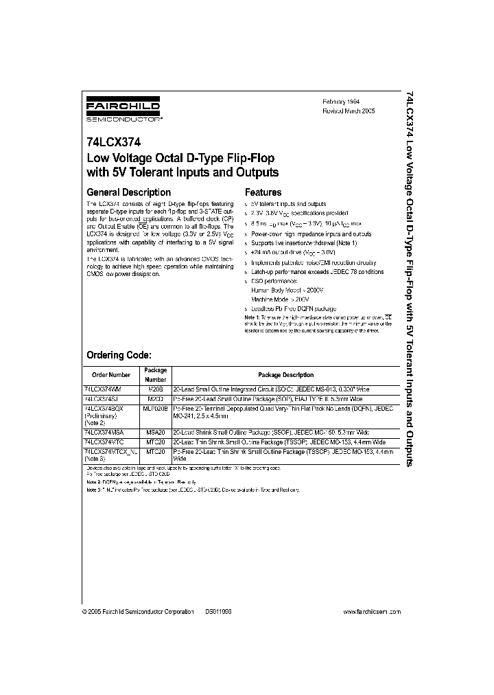 74LCX374BQX_1107750.PDF Datasheet