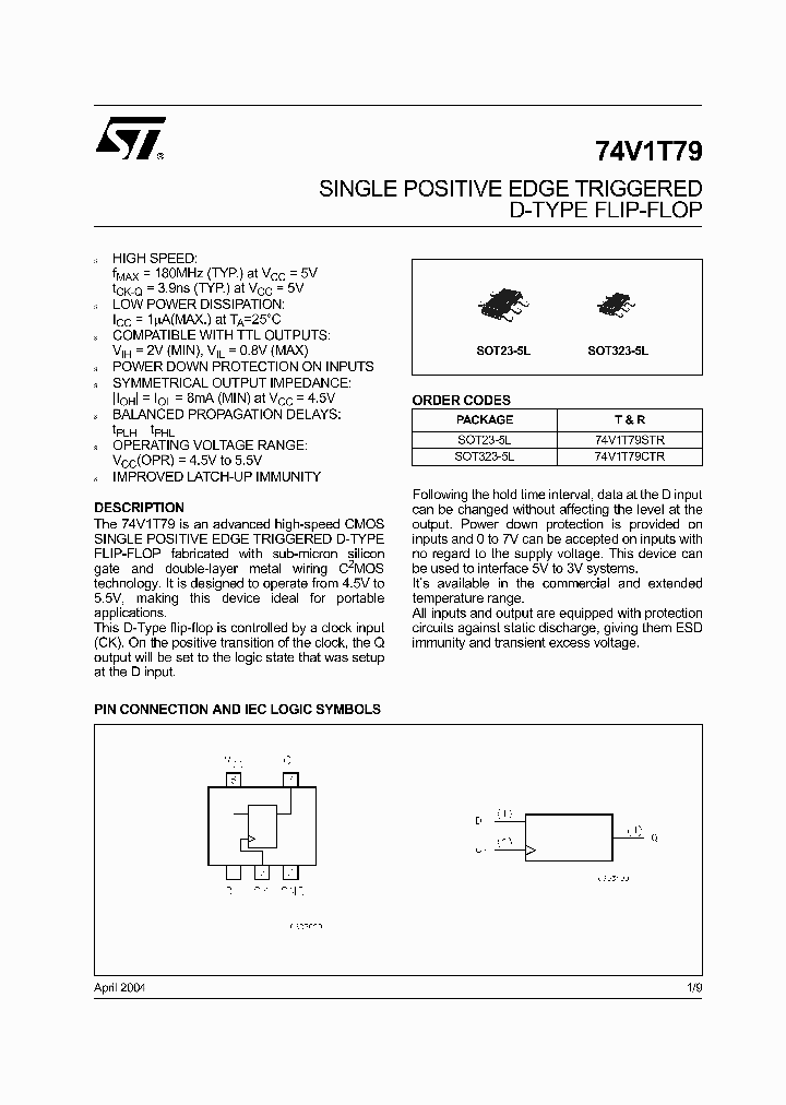 74V1T79STR_1202993.PDF Datasheet