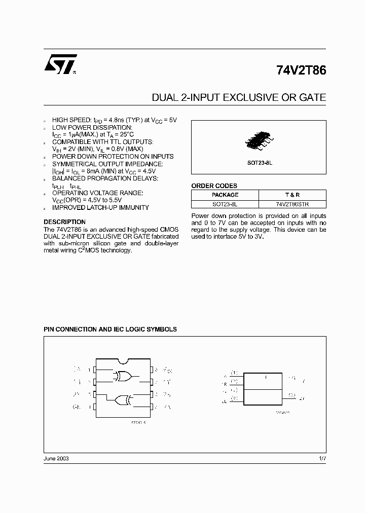 74V2T86STR_1203022.PDF Datasheet