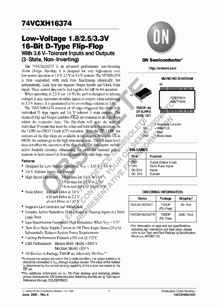74VCXH16374DT_1107193.PDF Datasheet