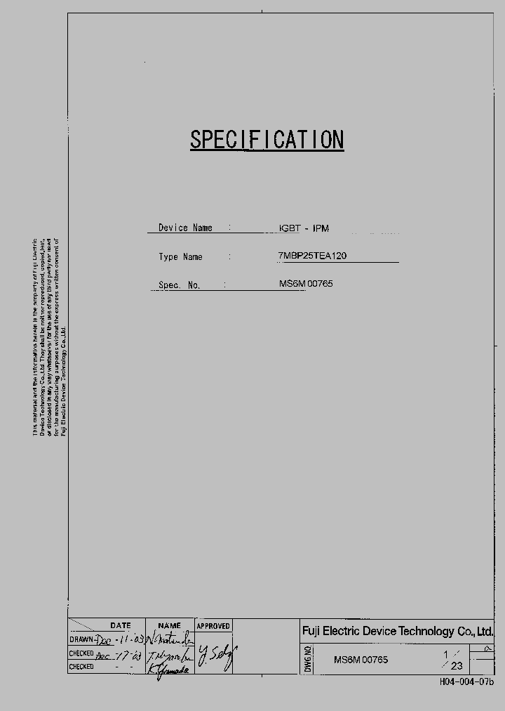 7MBP25TEA120_1203442.PDF Datasheet