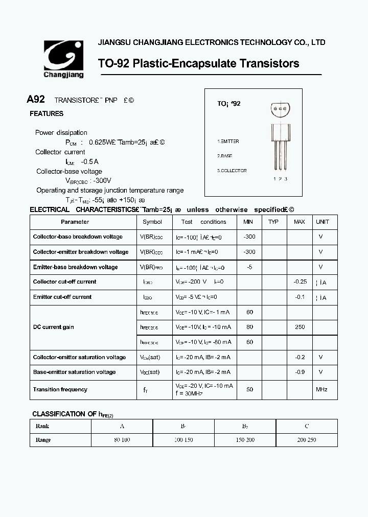 A92-TO-92_1204835.PDF Datasheet
