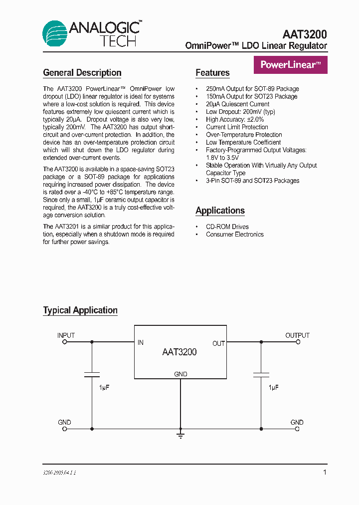 AAT3200IGY-23-T1_1119649.PDF Datasheet