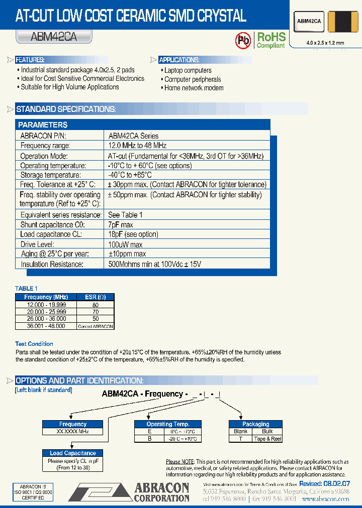 ABM42CA_1205279.PDF Datasheet