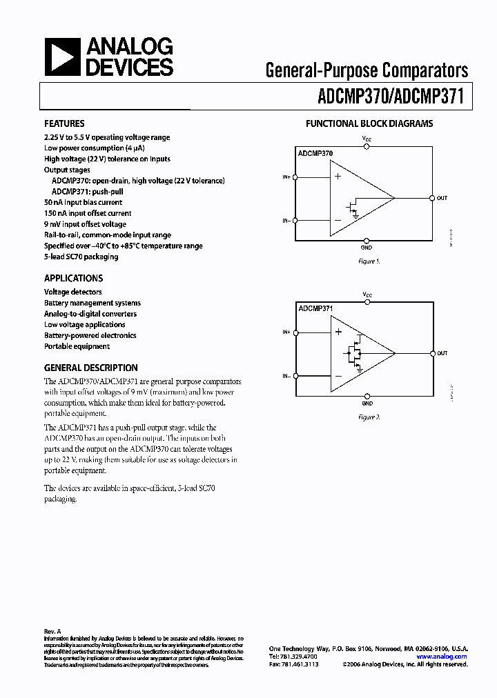 ADCMP371AKS-REEL_1157965.PDF Datasheet