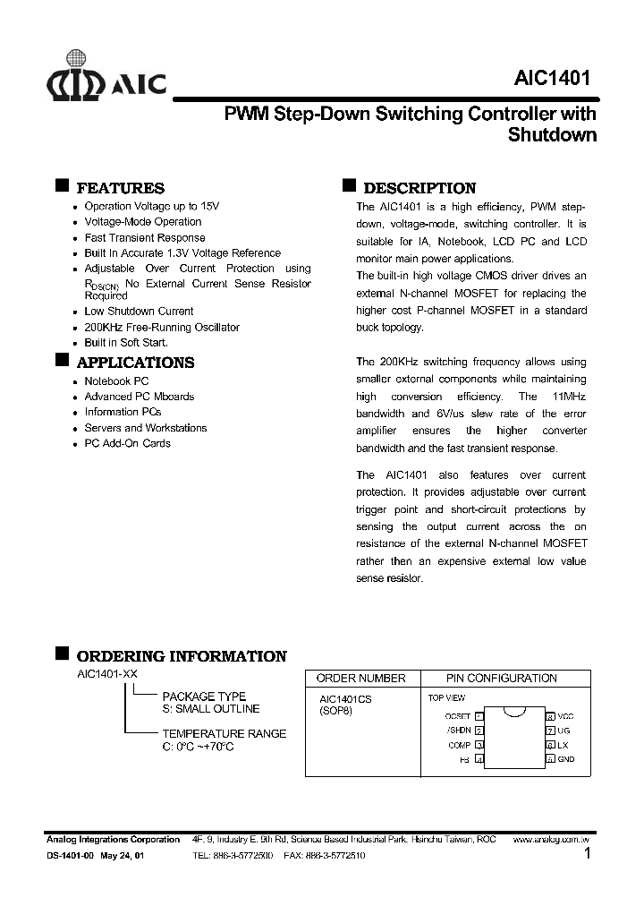 AIC1401CS_1208361.PDF Datasheet