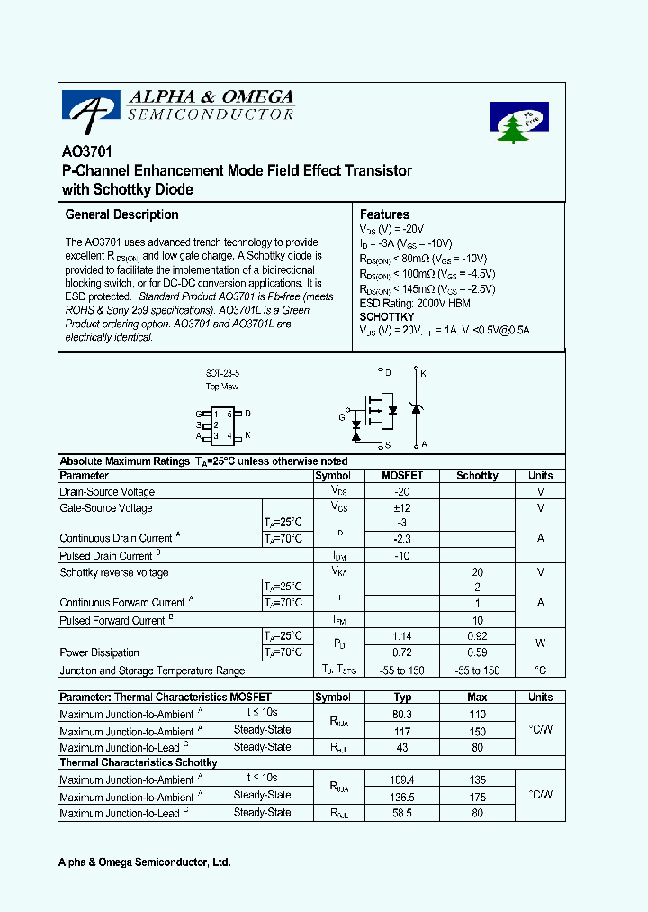 AO3701_1168270.PDF Datasheet