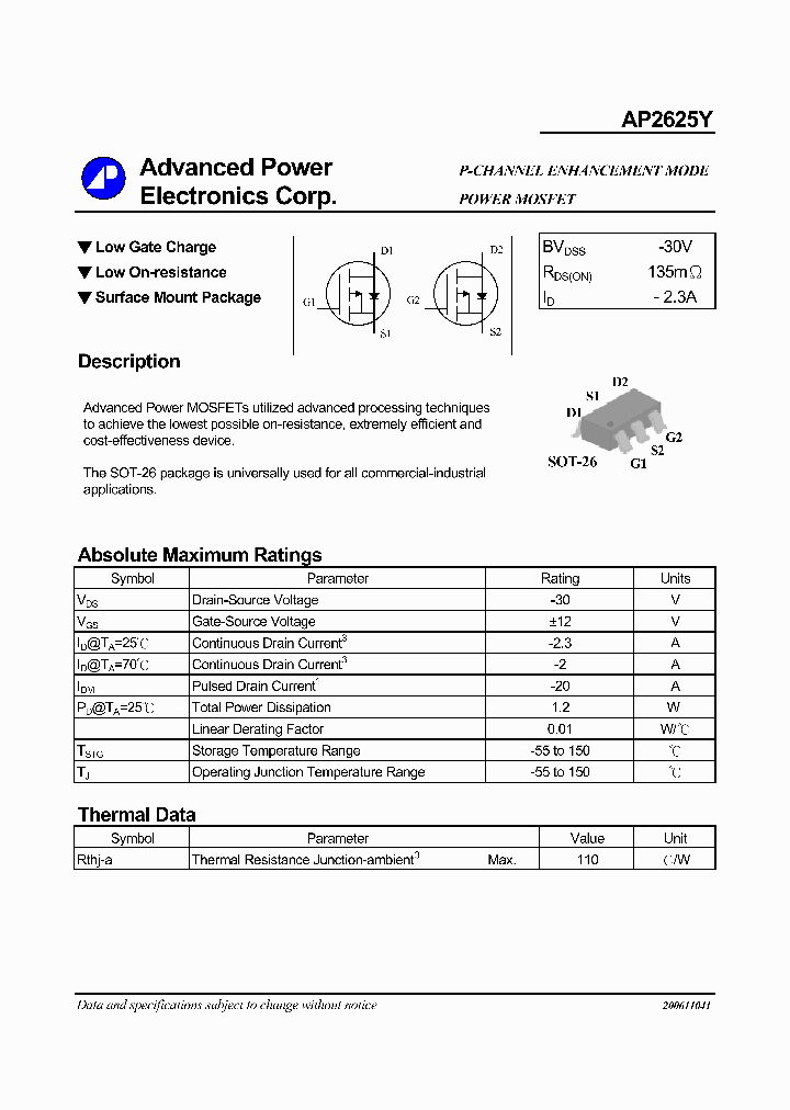 AP2625Y_1210516.PDF Datasheet