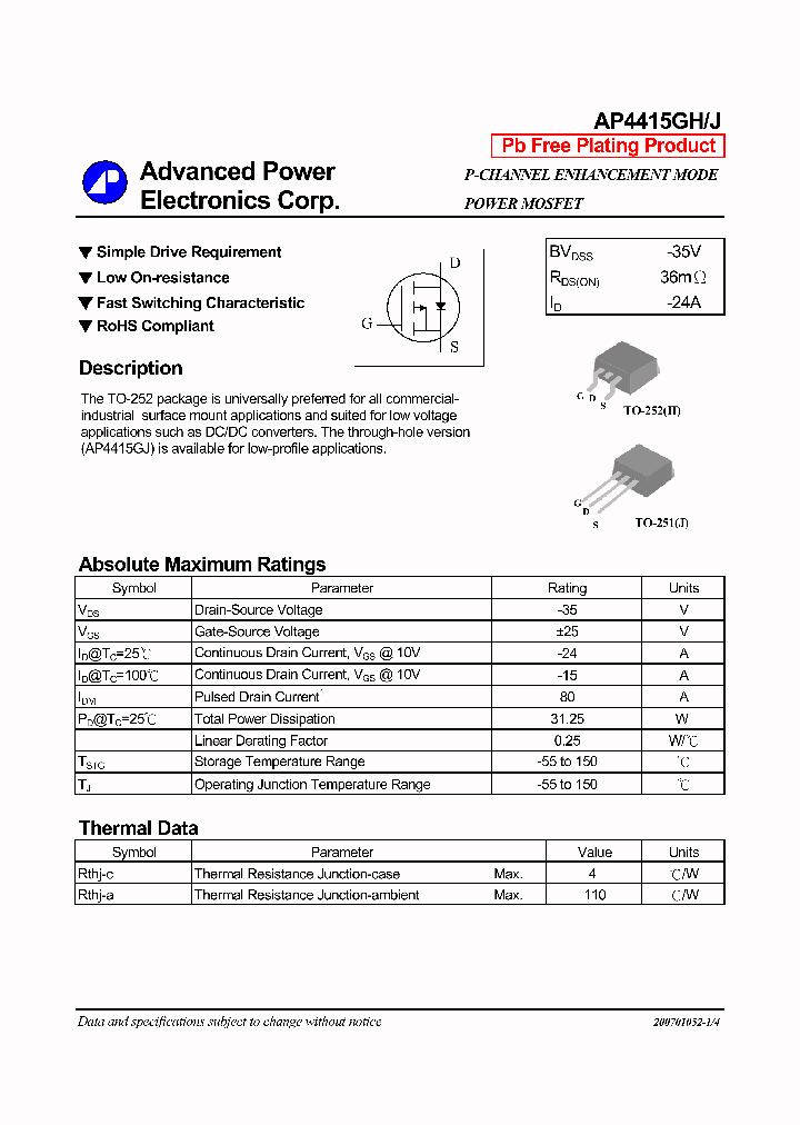 AP4415GH_1140686.PDF Datasheet