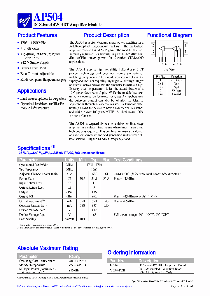 AP504-PCB_1210582.PDF Datasheet