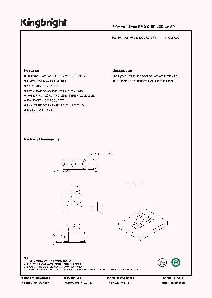 APL3015SURCK-F01_1211030.PDF Datasheet