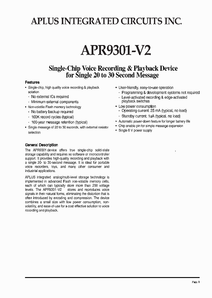 APR9301-V2-1_1211203.PDF Datasheet