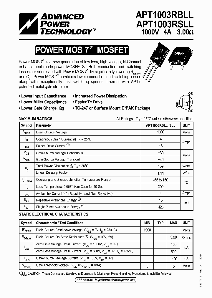 APT1003RSLL_1211251.PDF Datasheet